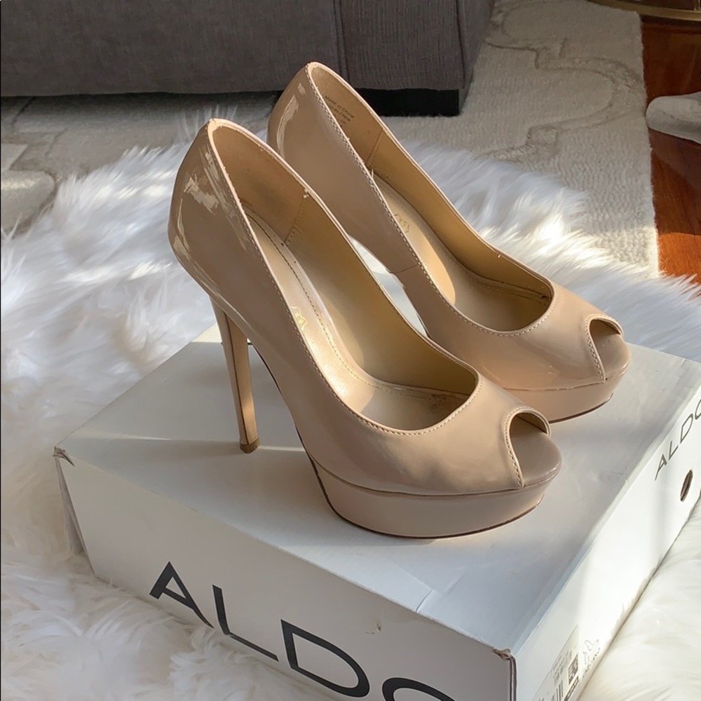 Aldo Lazcano-32 Nude Peep Toe Heels